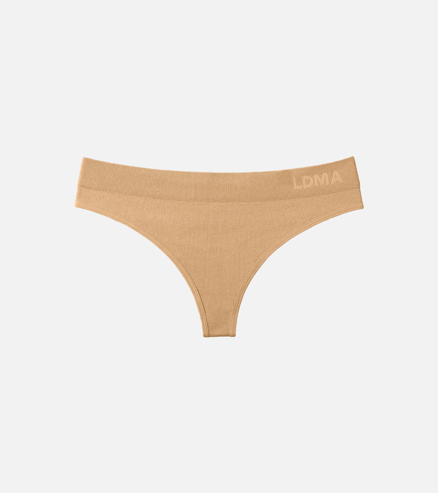 Low Hide Ribbed Thong