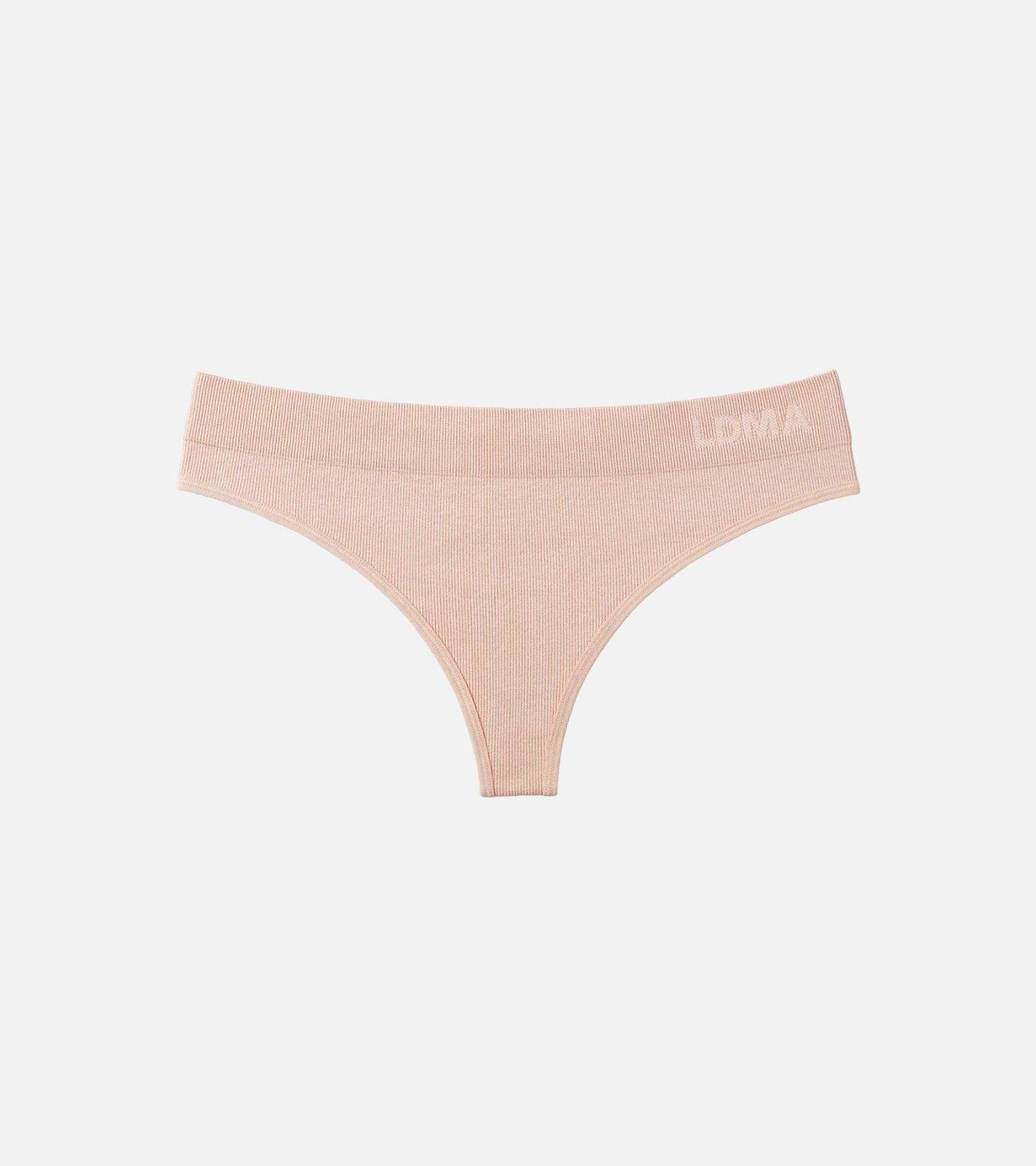 Low Hide Ribbed Thong