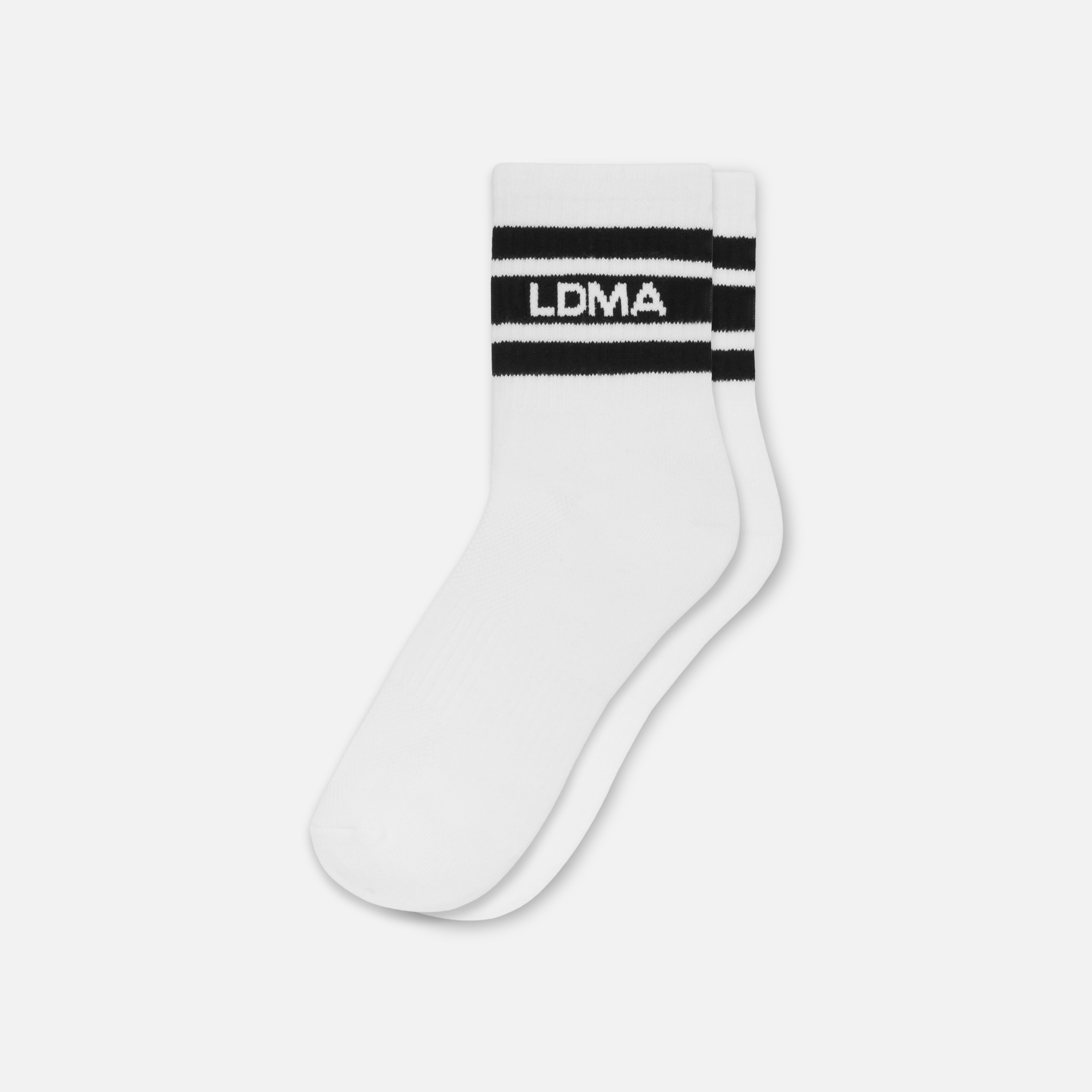 Black Stripe Mid Sock