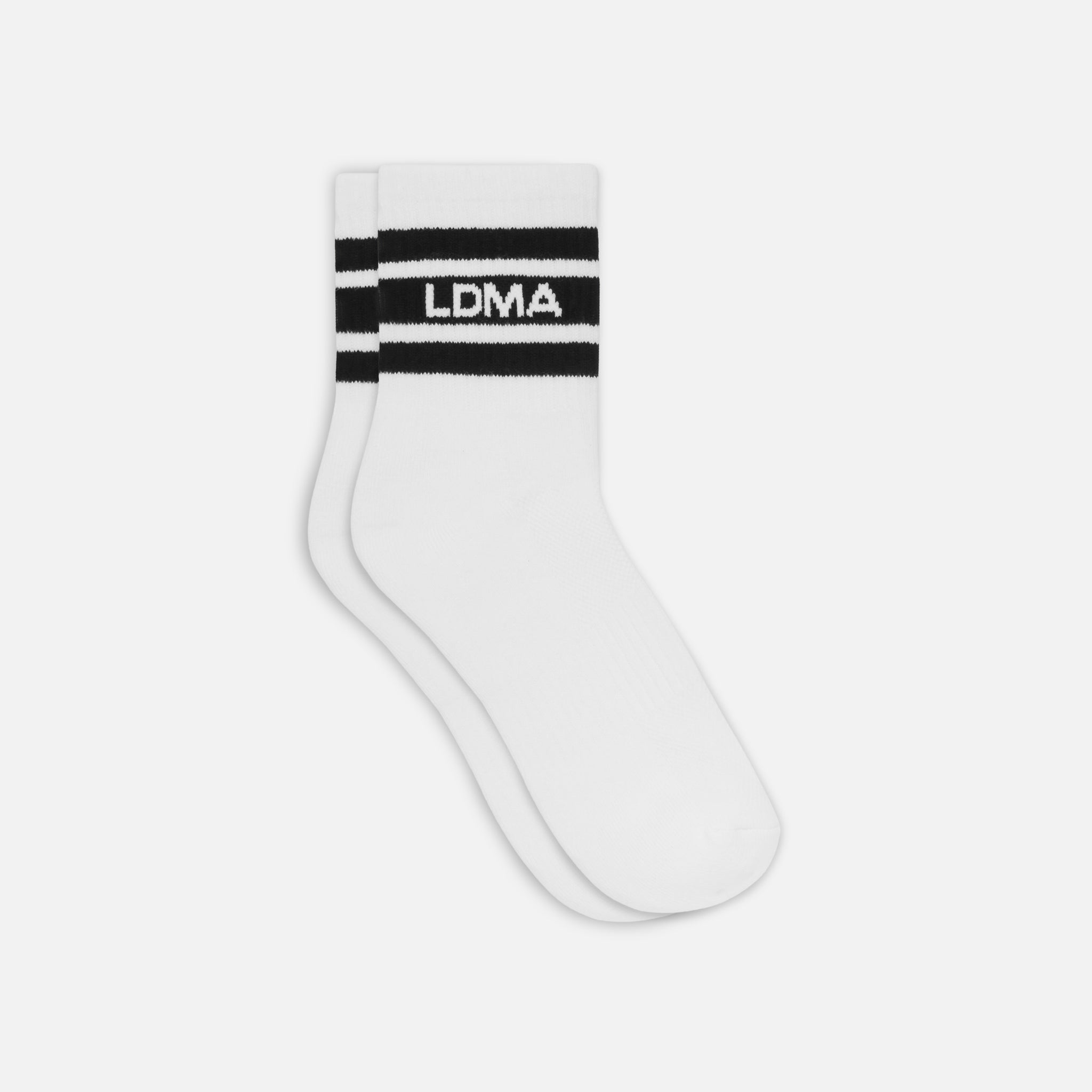 Black Stripe Mid Sock