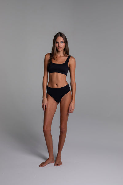 High Sculpt Bra Rib in Black | LDMA
