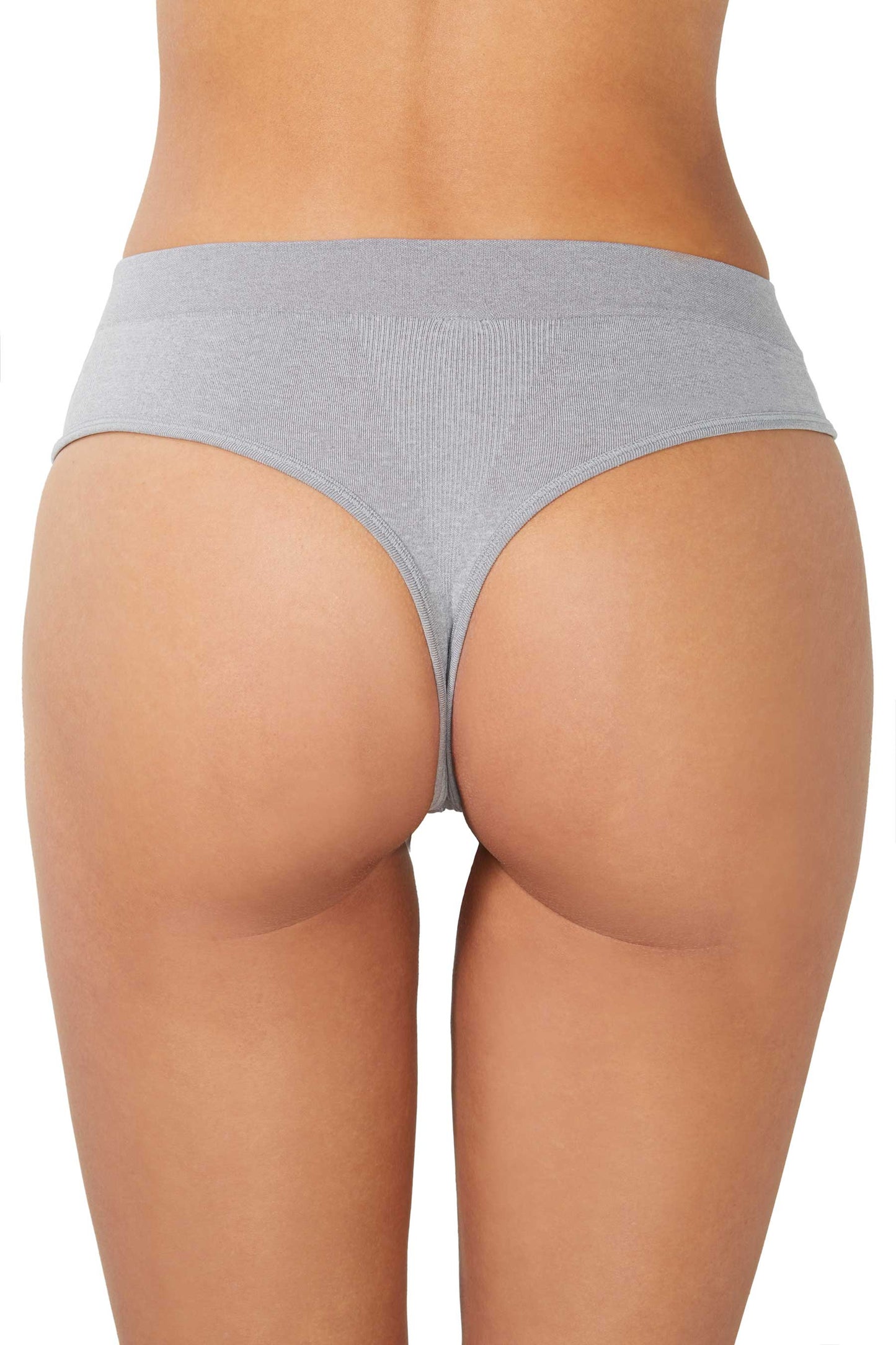 High Sculpt Thong in Heather Grey