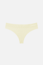 Low Hide Ribbed Thong