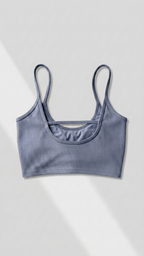 The Christy Strappy Rib Long Bra Top