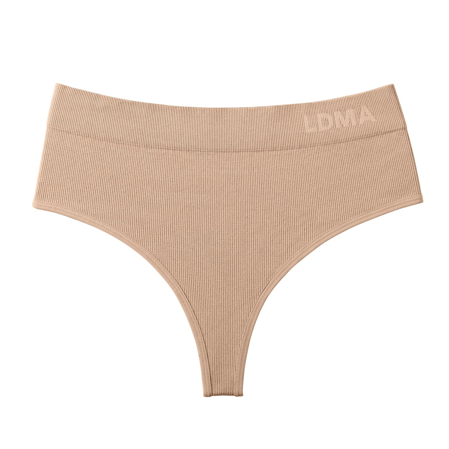High Sculpt Thong Rib in Dusty Nude
