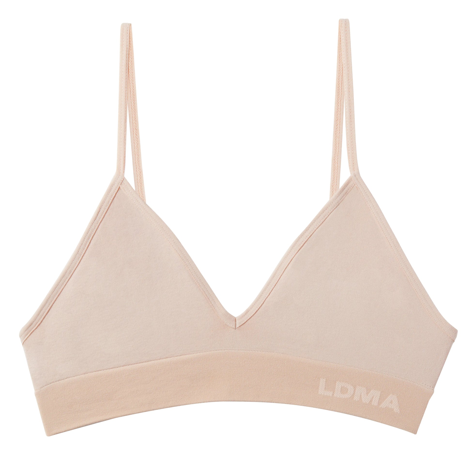 LDMA Shop Low Show V Bralette in Arctic Blue on Marmalade