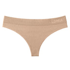 Low Hide Ribbed Thong