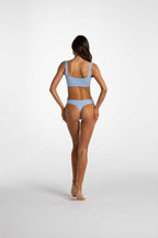 Low Hide Ribbed Thong