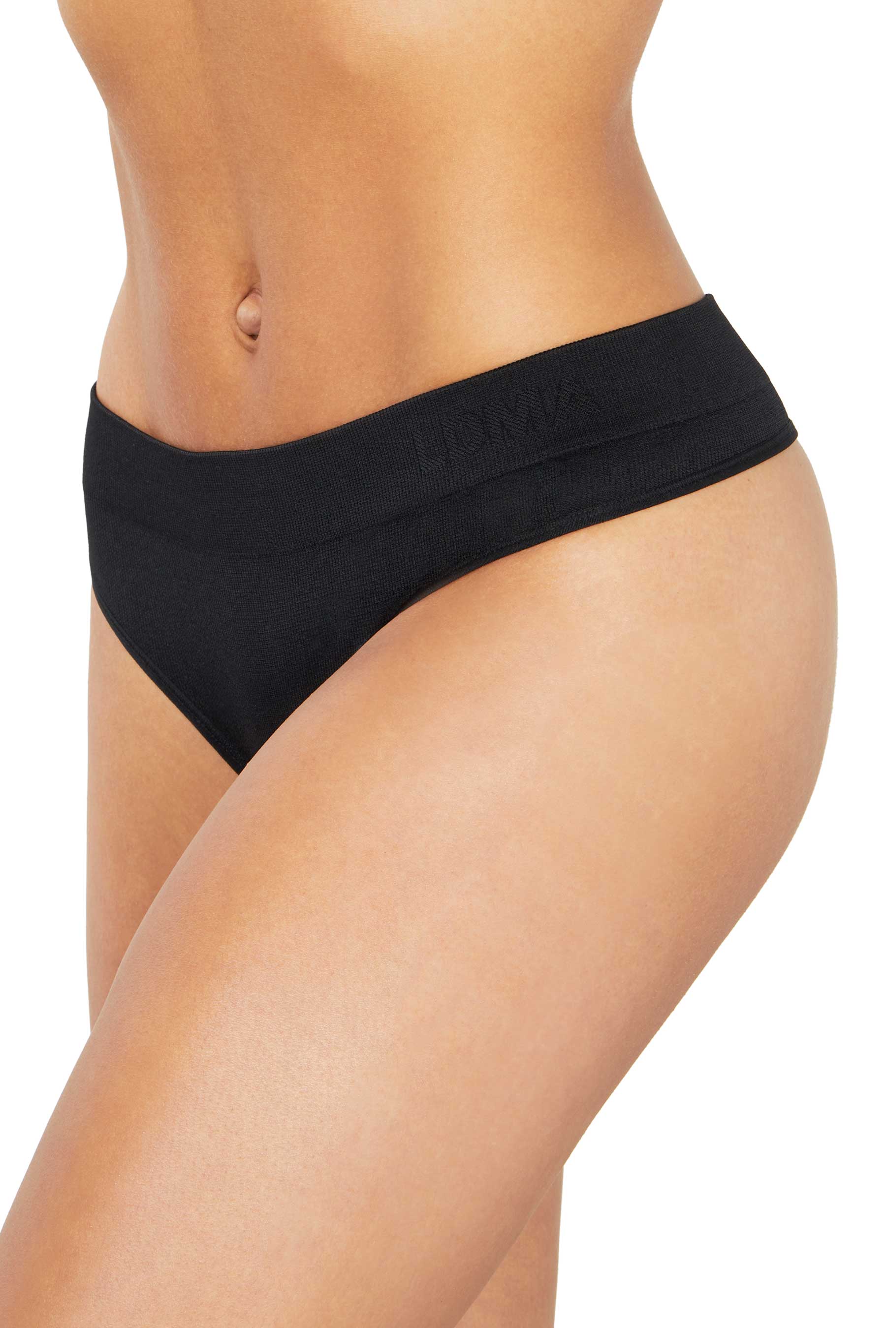 Low Hide Ribbed Thong