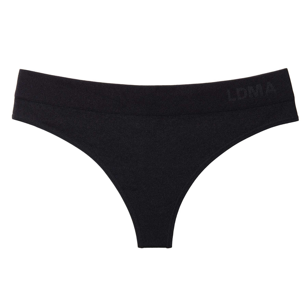 Low Hide Ribbed Thong