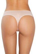 Low Hide Ribbed Thong