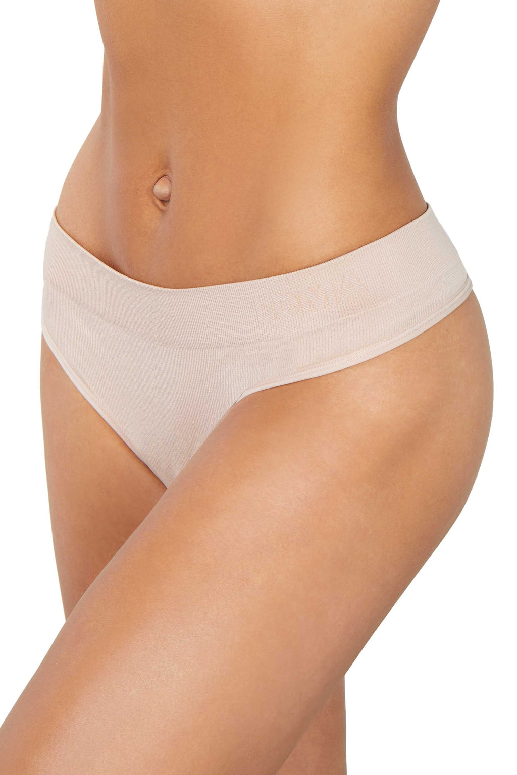 Low Hide Ribbed Thong