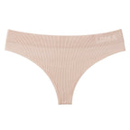 Low Hide Ribbed Thong